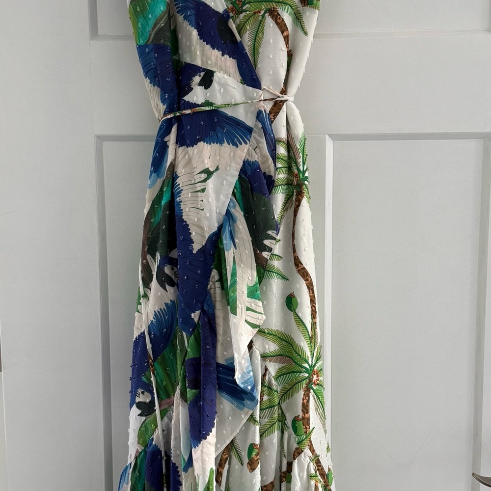 Anthropology Rio Tropical Print Maxi Dress